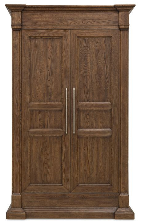 Driftwood Medium Brown 2 Door Wardrobe