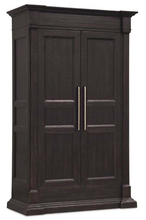 Driftwood Black 2 Door Wardrobe