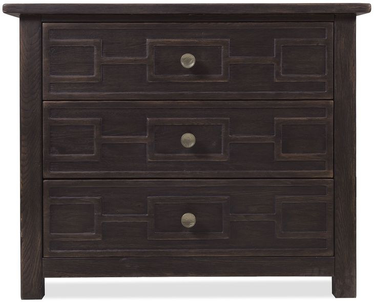 Driftwood Black 3 Drawer Bachelor's Chest