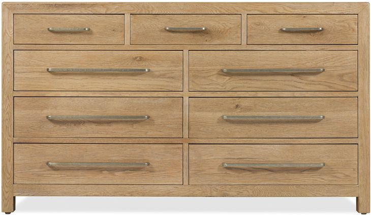 Timberline Light Brown 9 Drawer Dresser