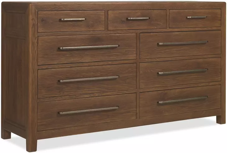 Driftwood Brown Upholstered Panel Bedroom Set