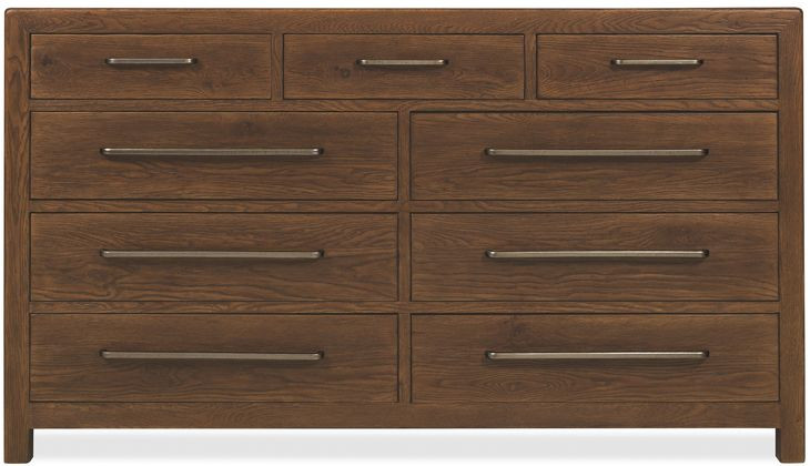 Timberline Medium Brown 9 Drawer Dresser