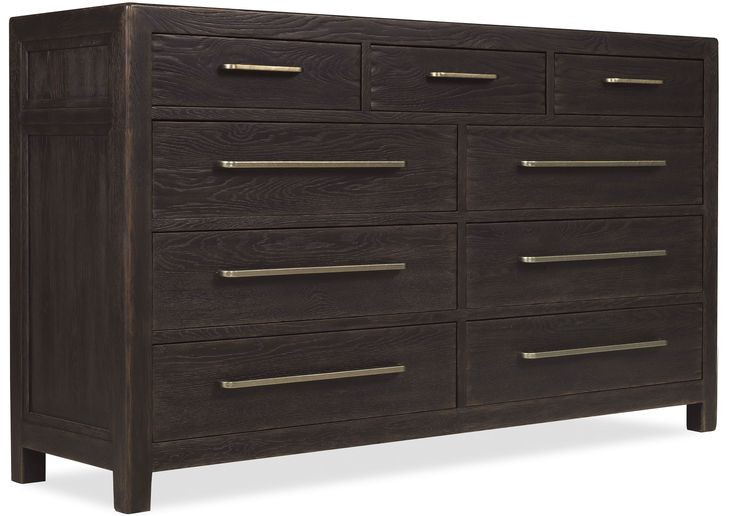 Timberline Black 9 Drawer Dresser