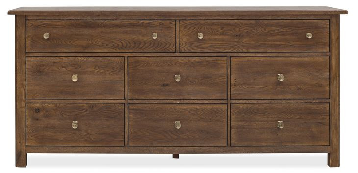 Timberline Medium Brown 8 Drawer Dresser