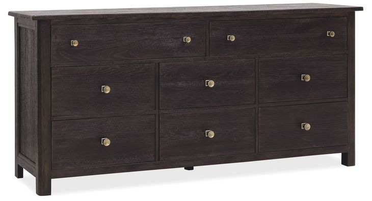 Timberline Black 8 Drawer Dresser
