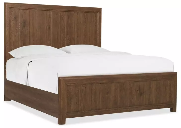 Timberline Medium Brown Queen Panel Bed