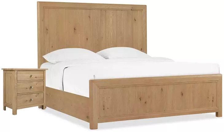 Driftwood Light Brown Panel Bedroom Set