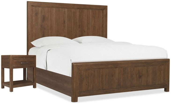 Driftwood Medium Brown Panel Bedroom Set