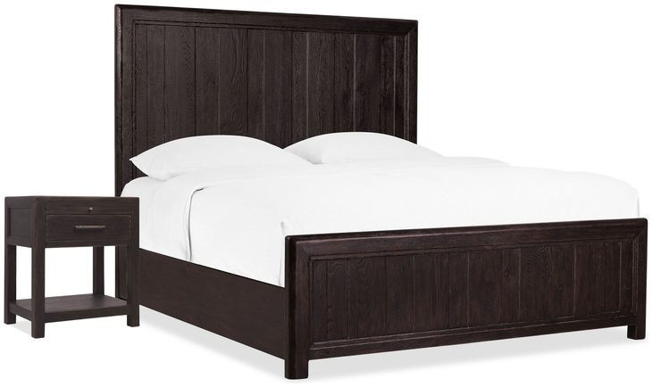 Driftwood Black Panel Bedroom Set