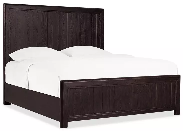 Timberline Black Queen Panel Bed