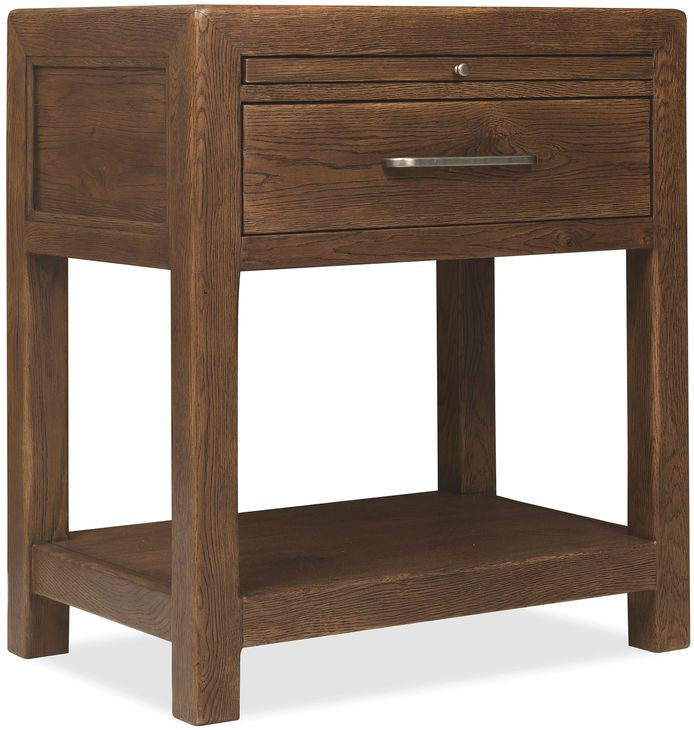 Timberline Medium Brown 1 Drawer Nightstand