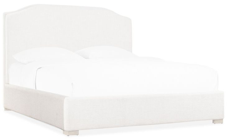 Driftwood Beige Upholstered Queen Panel Bed