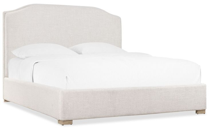 Driftwood Beige Upholstered California King Panel Bed