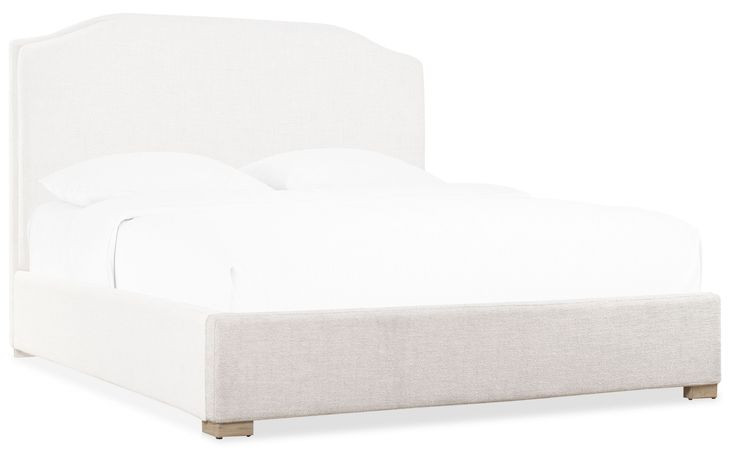 Driftwood Beige Upholstered California King Panel Bed