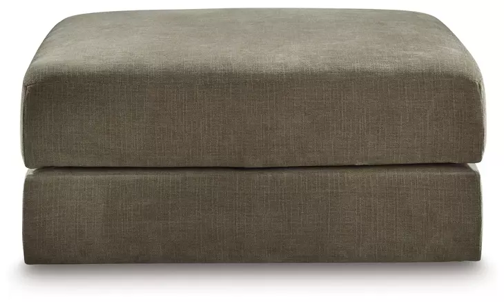 Camellia Court Coffee Upholstered Square Storage Ottoman with Casters