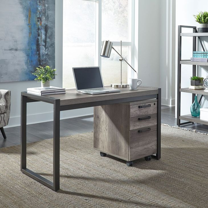 Riverbend Creek Graystone 2 Piece Desk Set with USB Charging