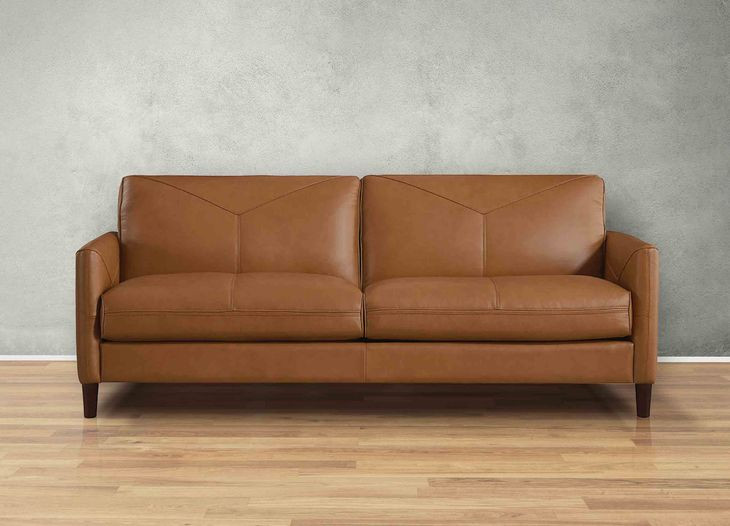 Yorwick Cognac Leather Living Room Set
