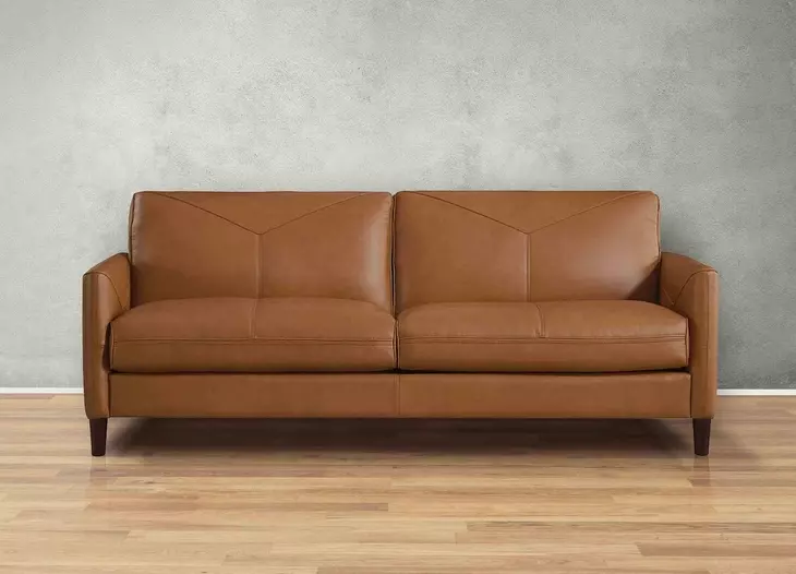 Yorwick Cognac Leather Living Room Set
