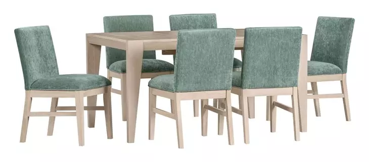 West End Sage Green and Natural Maple Upholstered Parson Side Chair Set of 2