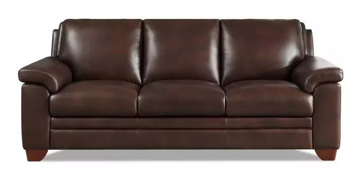 Ironvale Chestnut Leather 84" Sofa