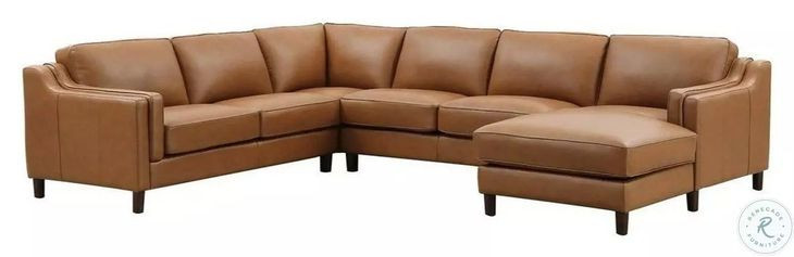 Isla Cognac Leather Modular Sectional