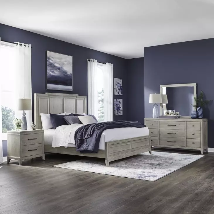 Newbury Sanctuary White Panel Bedroom Set