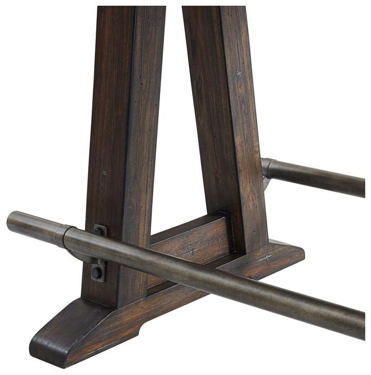 Transitions Driftwood and Sable 96" Extendable Rectangular Counter Height Table