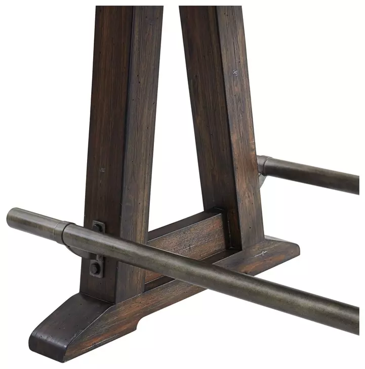 Transitions Driftwood and Sable 96" Extendable Rectangular Counter Height Table