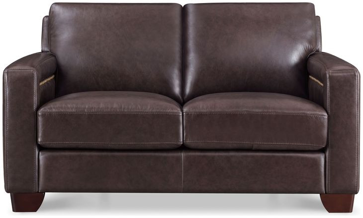 Kathleen Brown Leather 60" Loveseat