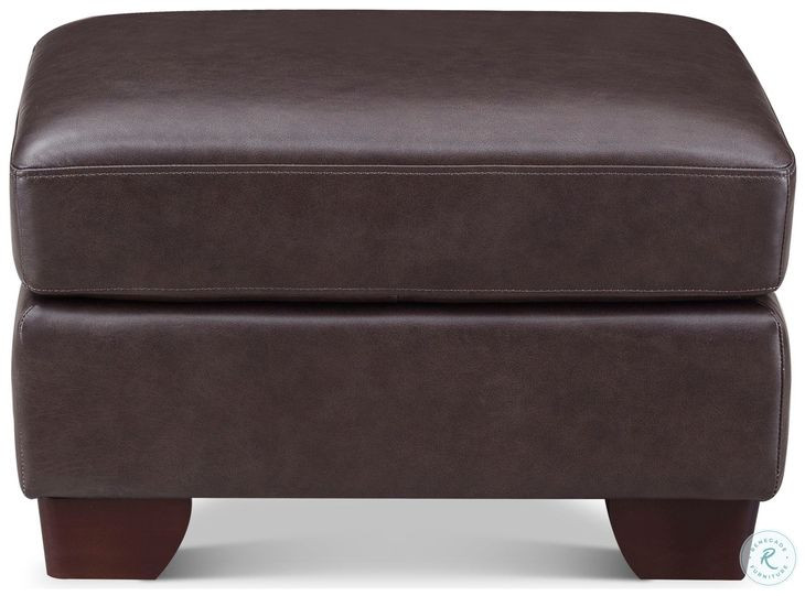 Kathleen Brown Leather Upholstered Rectangular Ottoman