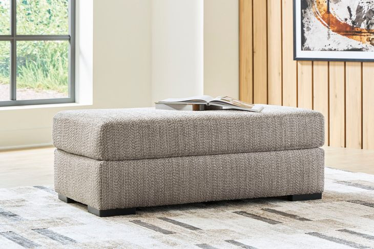 Jasmine Grove Fossil Upholstered Rectangular Ottoman
