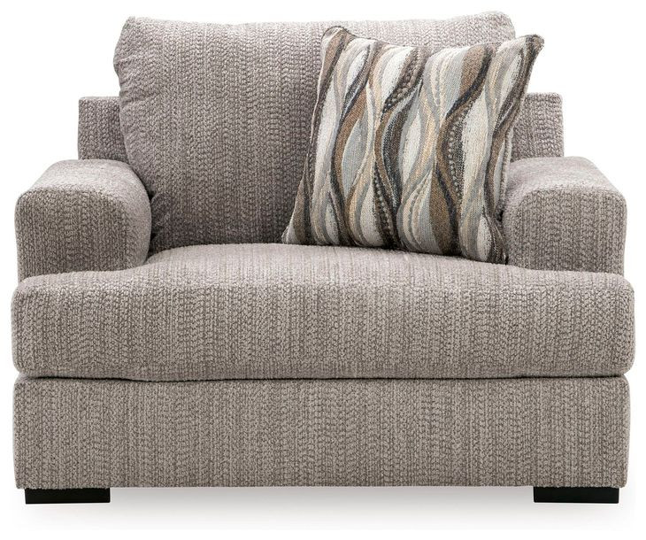 Jasmine Grove Fossil Upholstered Chair and A Half with Pillow