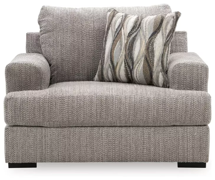 Jasmine Grove Fossil Upholstered Chair and A Half with Pillow