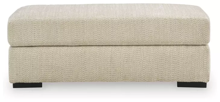 Jasmine Grove Oatmeal Upholstered Rectangular Ottoman