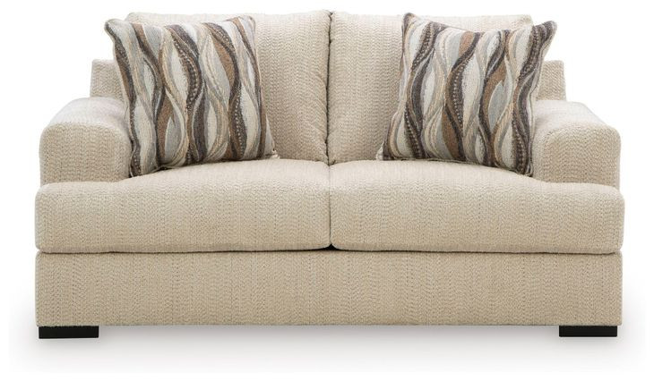Jasmine Grove Oatmeal 71" Loveseat