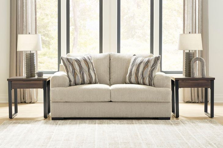 Jasmine Grove Oatmeal 71" Loveseat