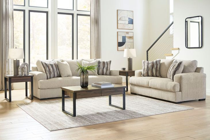 Jasmine Grove Oatmeal Living Room Set