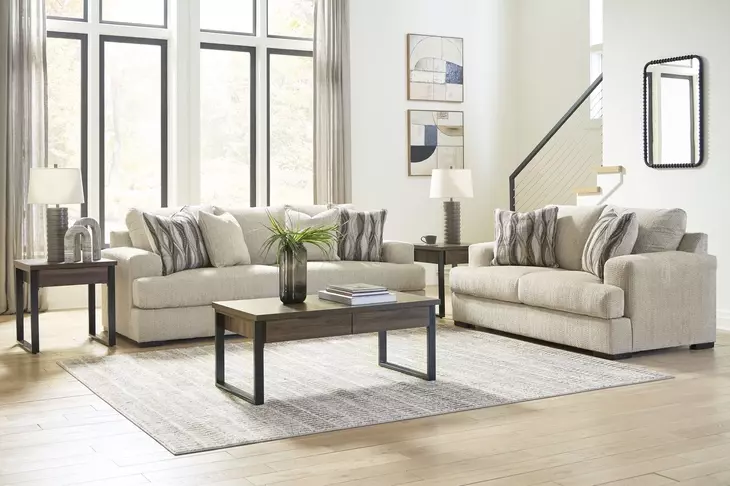 Jasmine Grove Oatmeal Living Room Set