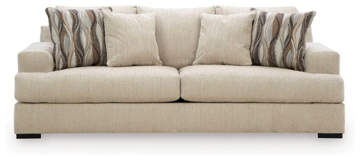 Jasmine Grove Oatmeal 97" Sofa