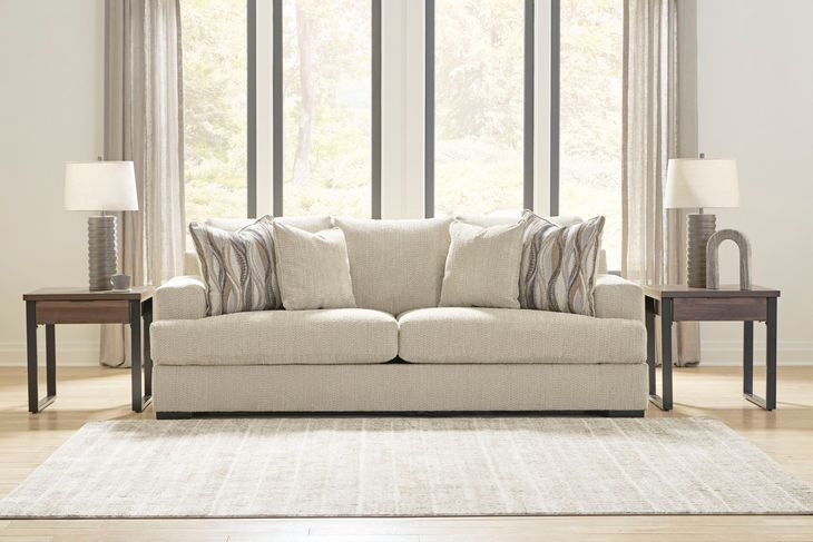 Jasmine Grove Oatmeal 97" Sofa