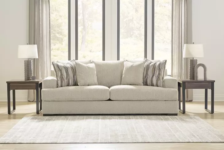 Jasmine Grove Oatmeal 97" Sofa
