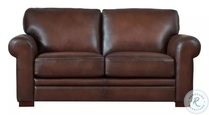 Danforth Caramel Leather 70" Loveseat