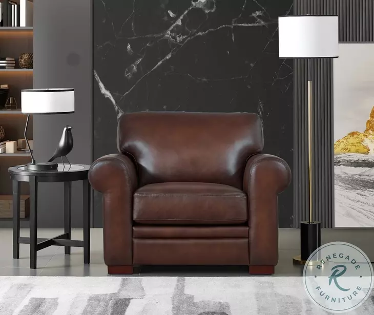 Danforth Caramel Top Grain Leather Chair