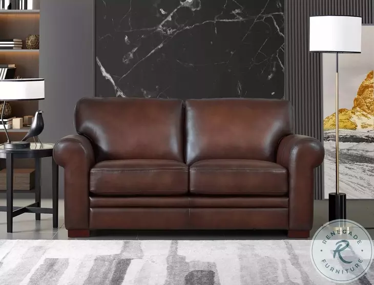 Danforth Caramel Leather 70" Loveseat