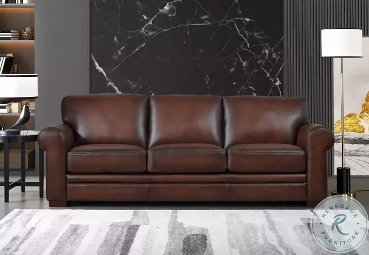 Danforth Caramel Leather Living Room Set