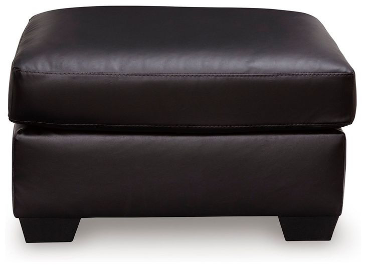 Follino Midnight Upholstered Rectangular Ottoman