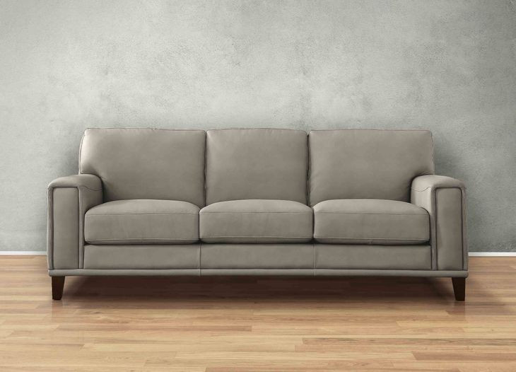 Halwyn Stone Leather 89" Sofa