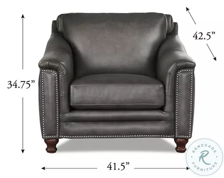 Bexley Ash Top Grain Leather Living Room Set