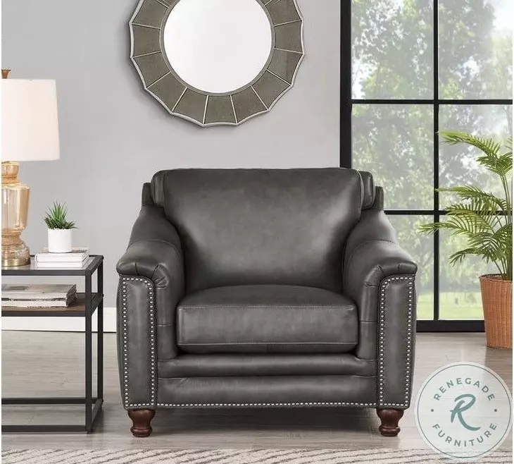 Bexley Ash Top Grain Leather Chair