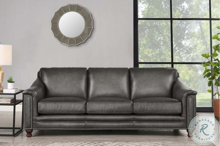 Bexley Ash Top Grain Leather Sofa
